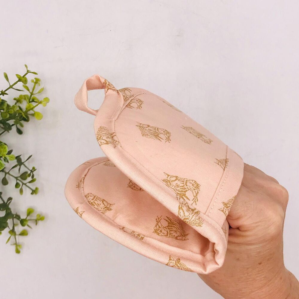 Finger Hotpad: Potholder, Pink Pony Horse Head Hotpad